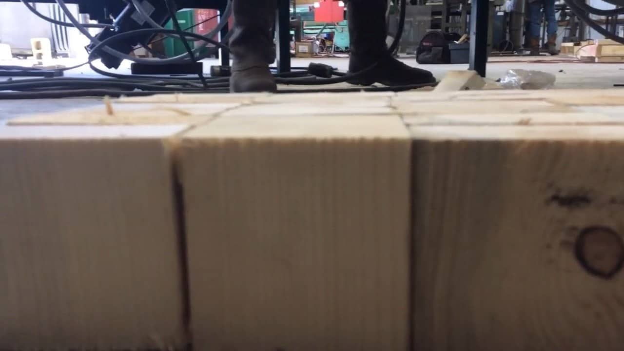 Finished cut blocks from Morgan Block Saw