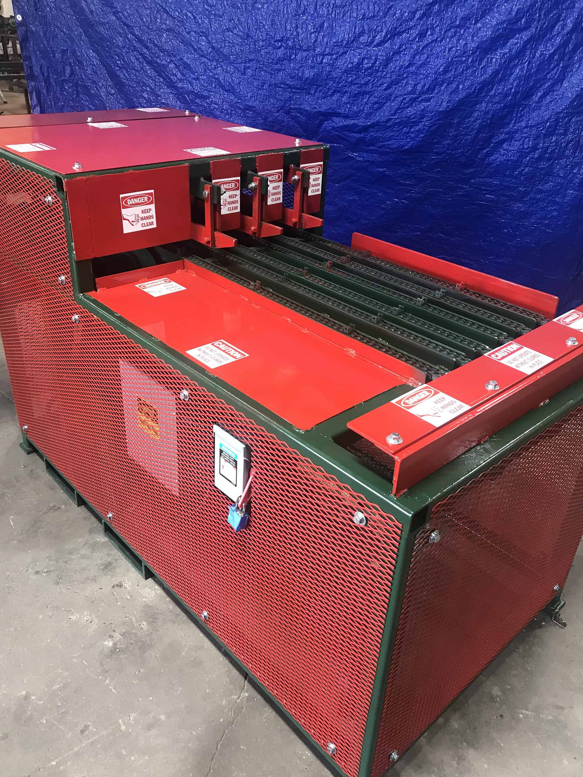 Stationary Multi-Head Trim Saw detail