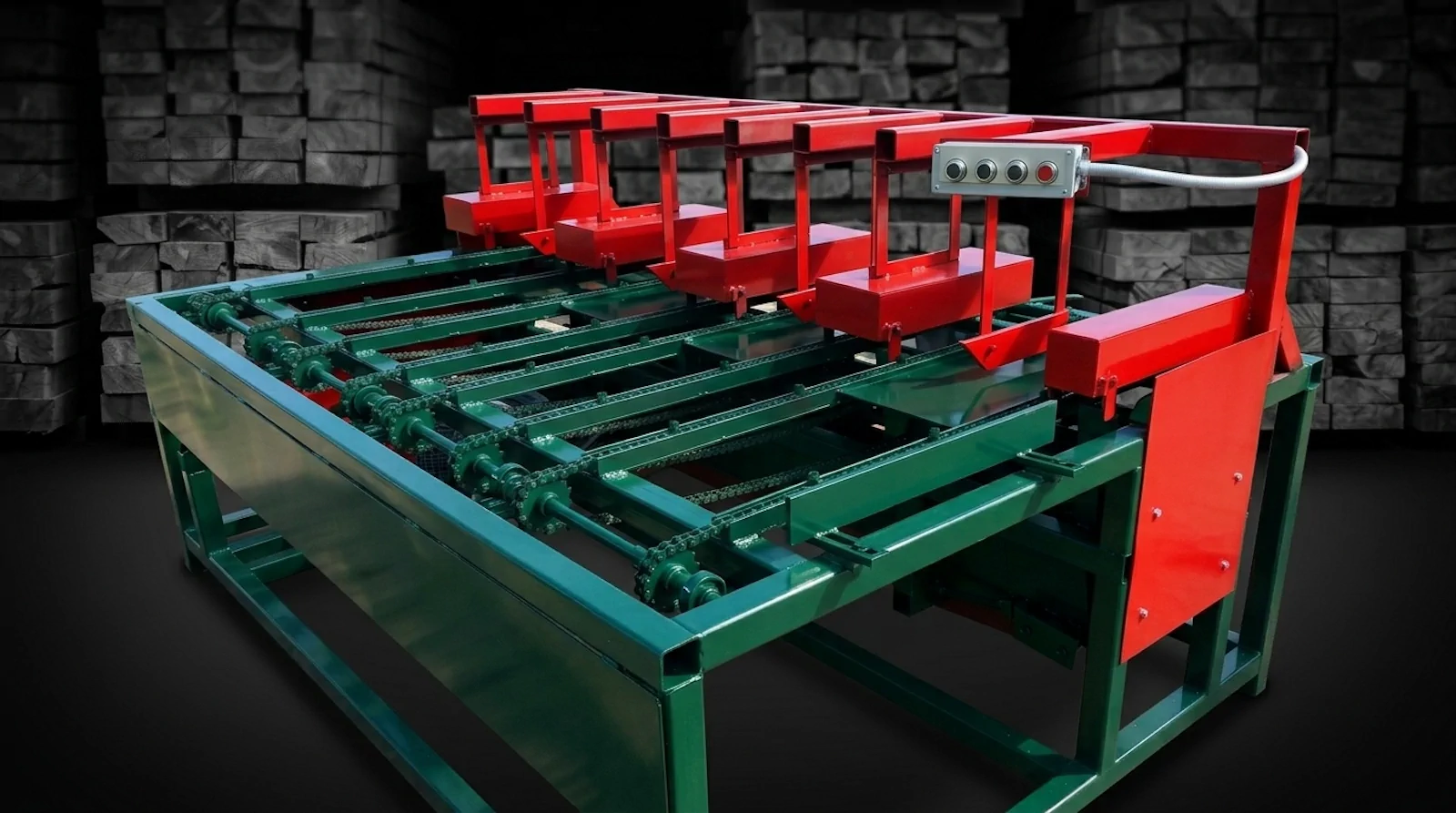 Stationary Multi-Head Trim Saw